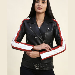 Eleanor Black Motorcycle Leather Jacket