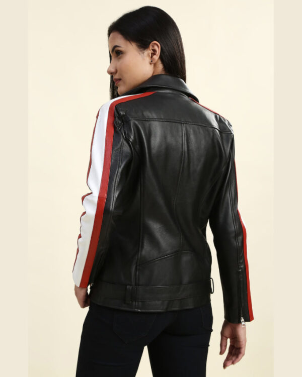 Eleanor Black Motorcycle Leather Jacket