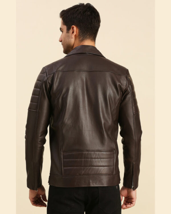 Griffin Brown Motorcycle Leather Jacket