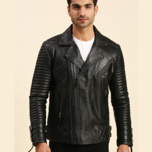 Derek Black Motorcycle Leather Jacket