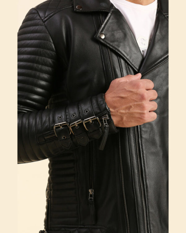 Derek Black Motorcycle Leather Jacket