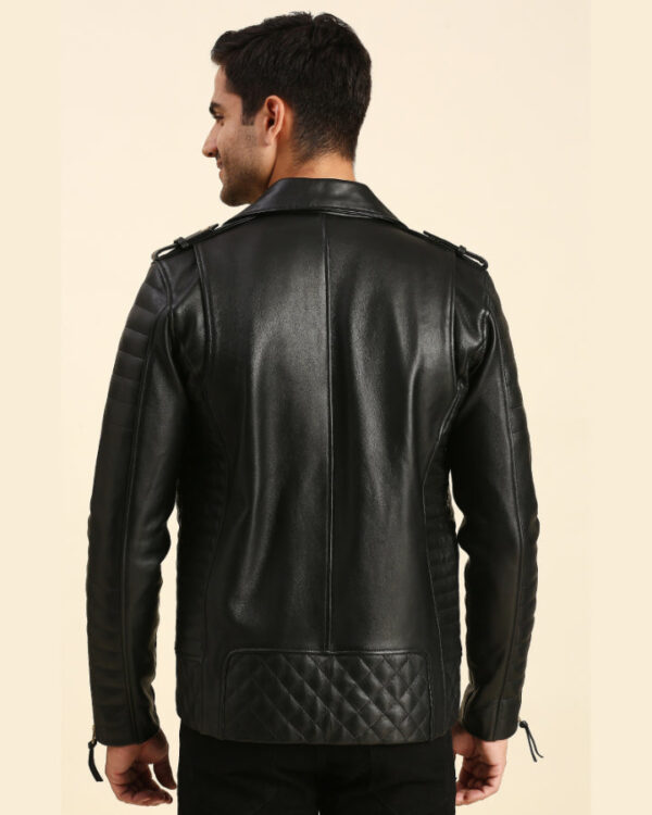 Jaden Black Motorcycle Leather Jacket