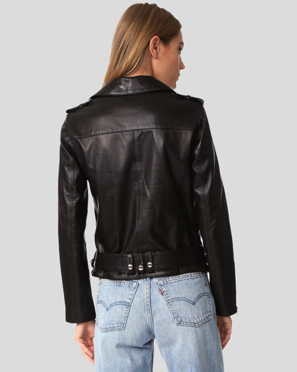 Sutton Black Biker Leather Jacket