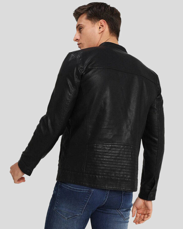 Ceallach Black Racer Leather Jacket